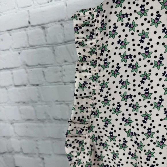 Eloquii Floral Print Ruffle Sleeve Dress Soze 26 - Picture 6 of 8